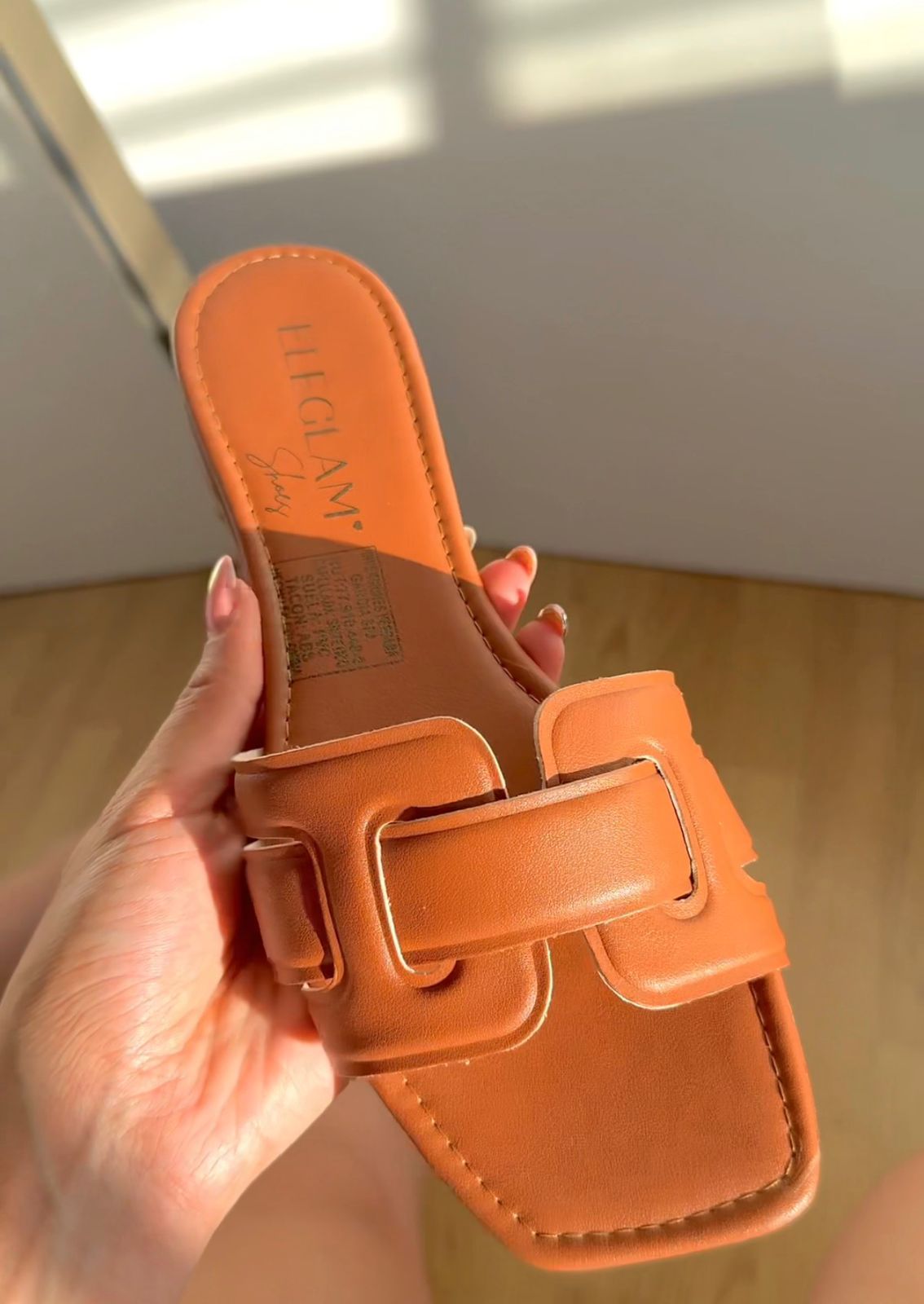 ✨ Sandalias Planas color camel estilo Hermes