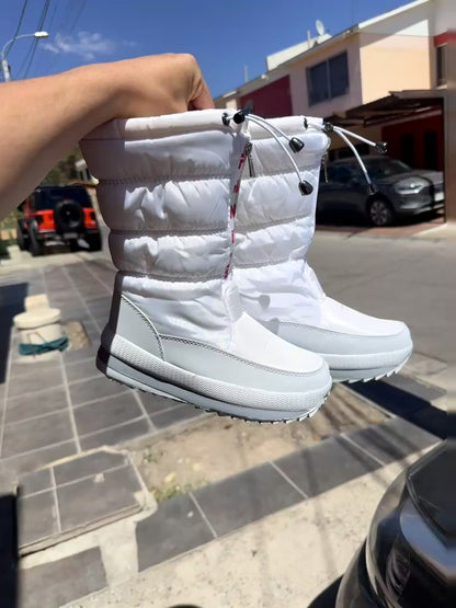 Bota Impermeable Blanca forrada en chiporro